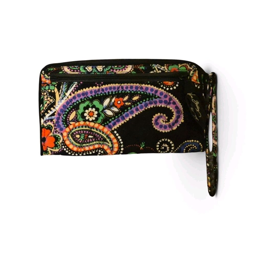 Vera Bradley Georgia Zip Around Wallet Retired Pattern Kiev Paisley Floral